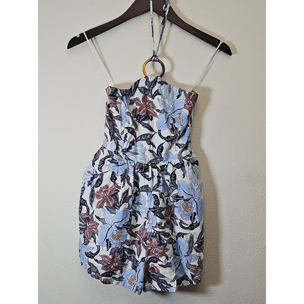 Old Navy Fit & Flare ORing Floral Romper Women's Size XS Floral Multi Sleeveless - Picture 2 of 11